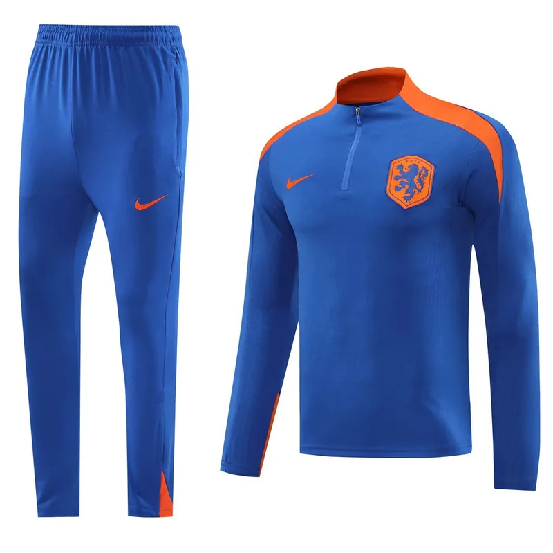 2024 Netherlands Long Sleeve Training Suit Football Shirts 3