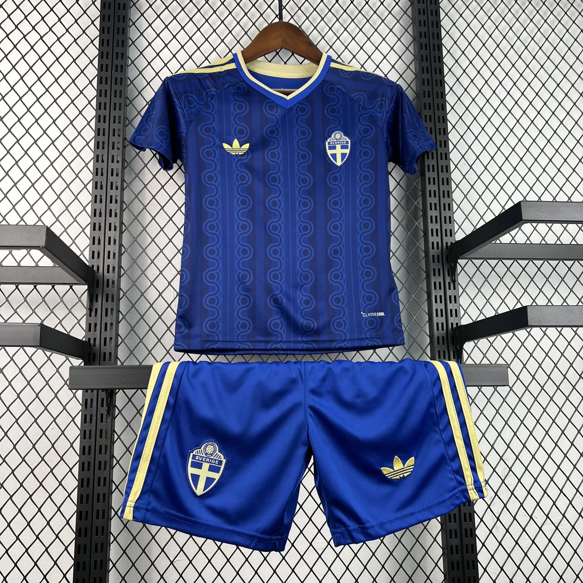 2026 World Cup Sweden Away Kids Kit Football Youth Apparels AAAAJersey Supply Yupoo 7 4