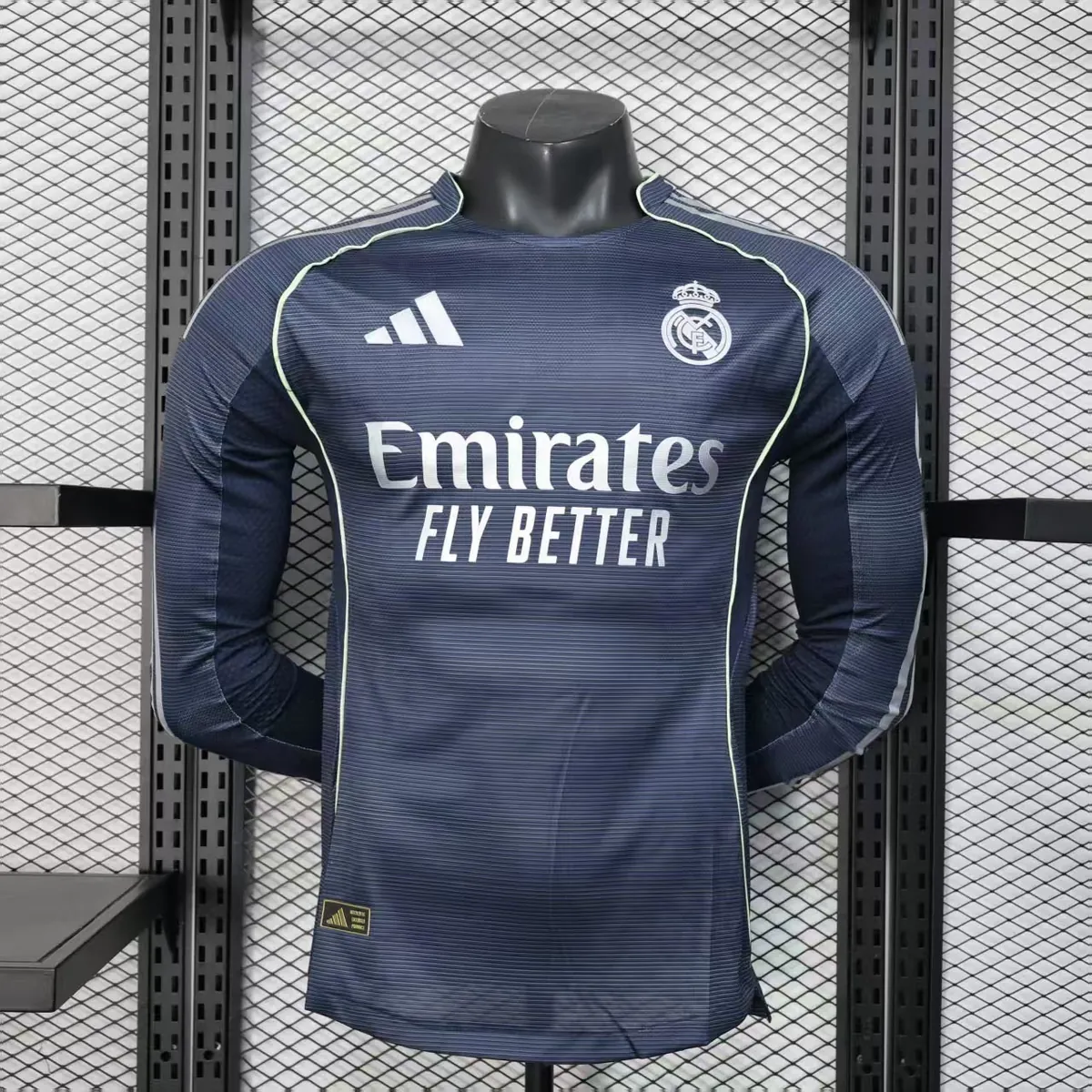 25-26 Real Madrid Away Player Version Long Sleeves Kit Soccer AAAAJersey Yupoo S-2XL 2