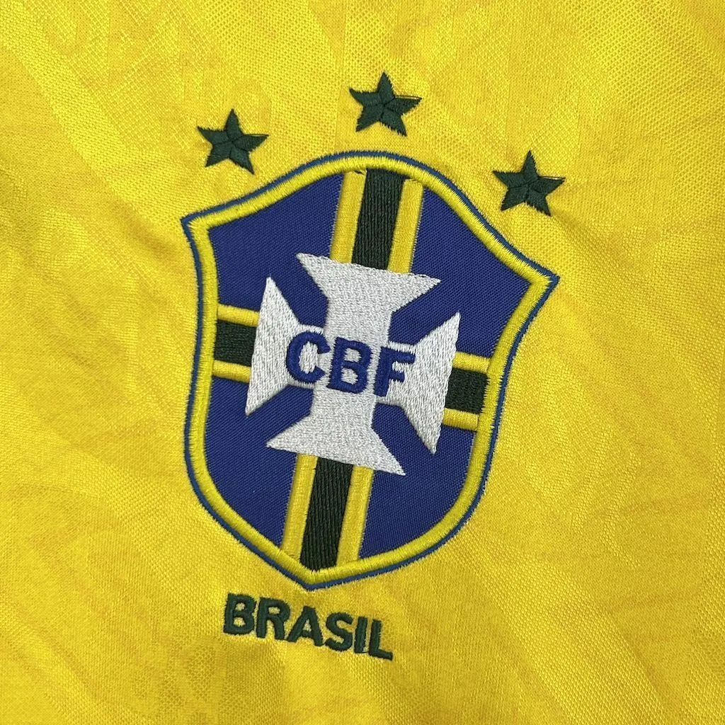 91-93 Brazil Home Retro Kit Vintage Shirt AAAAJersey Supplier Yupoo 4