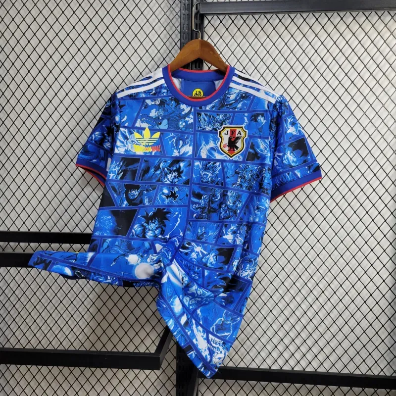 2024 Japan Dragon Ball Goku KIt Special Edition Blue Shirt Football AAAAJersey Supplier 2