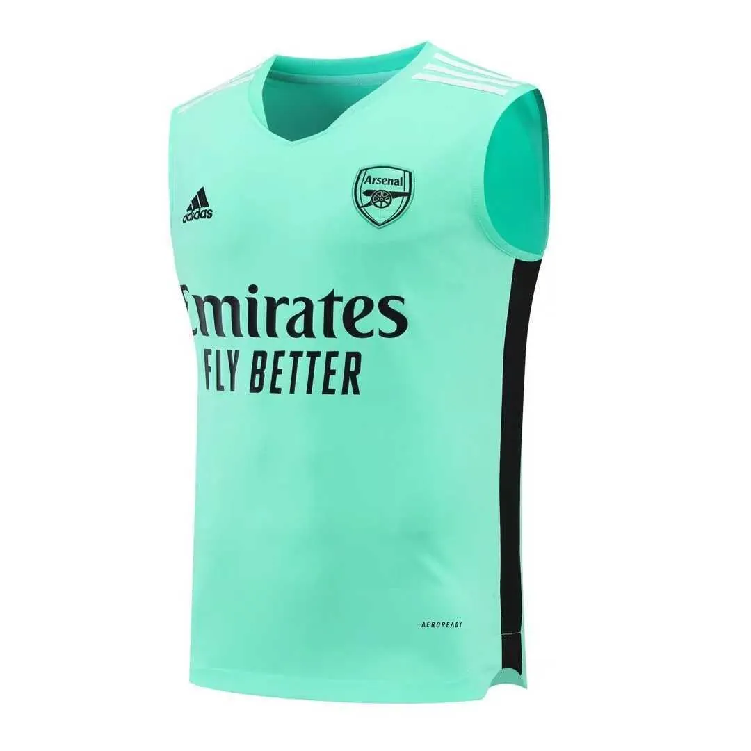21-22 Arsenal vest training suit kit green 6