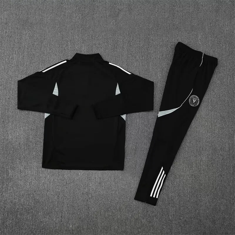 25-26 Inter Miami Black Training Kits Long Football Tracksuits 1