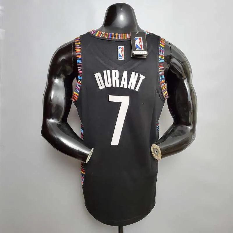 Durant #7 Brooklyn Nets City version black 4