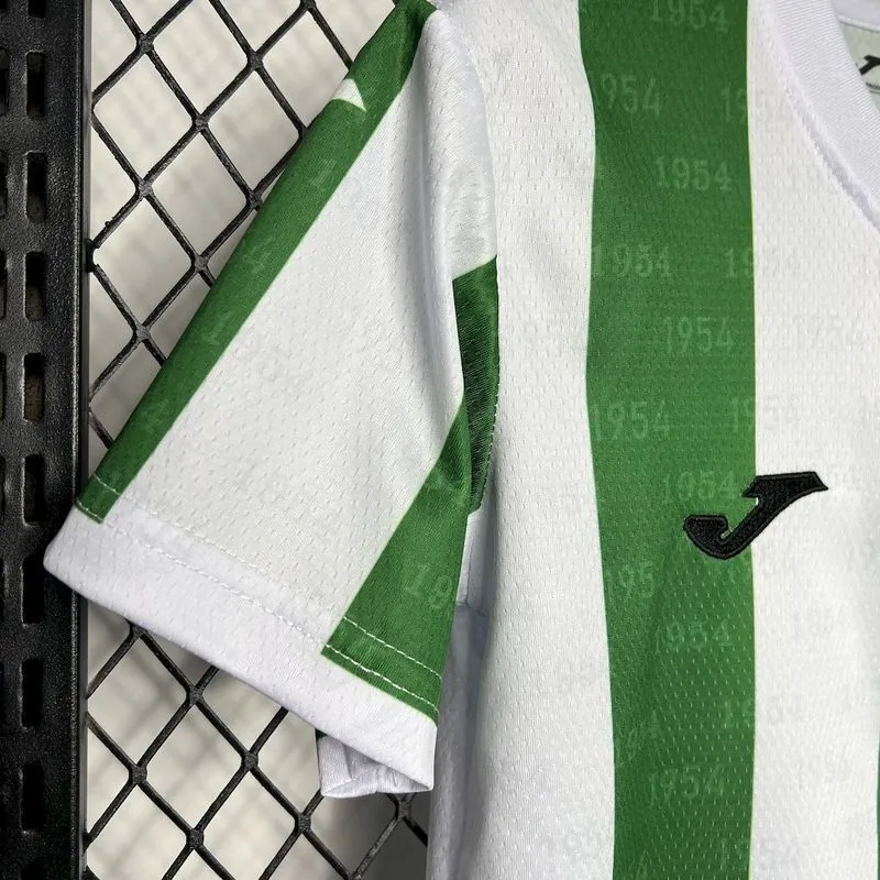 24-25 Cordoba FC Home Kid Kits Youth Apparels Football AAAAJersey Yupoo 1