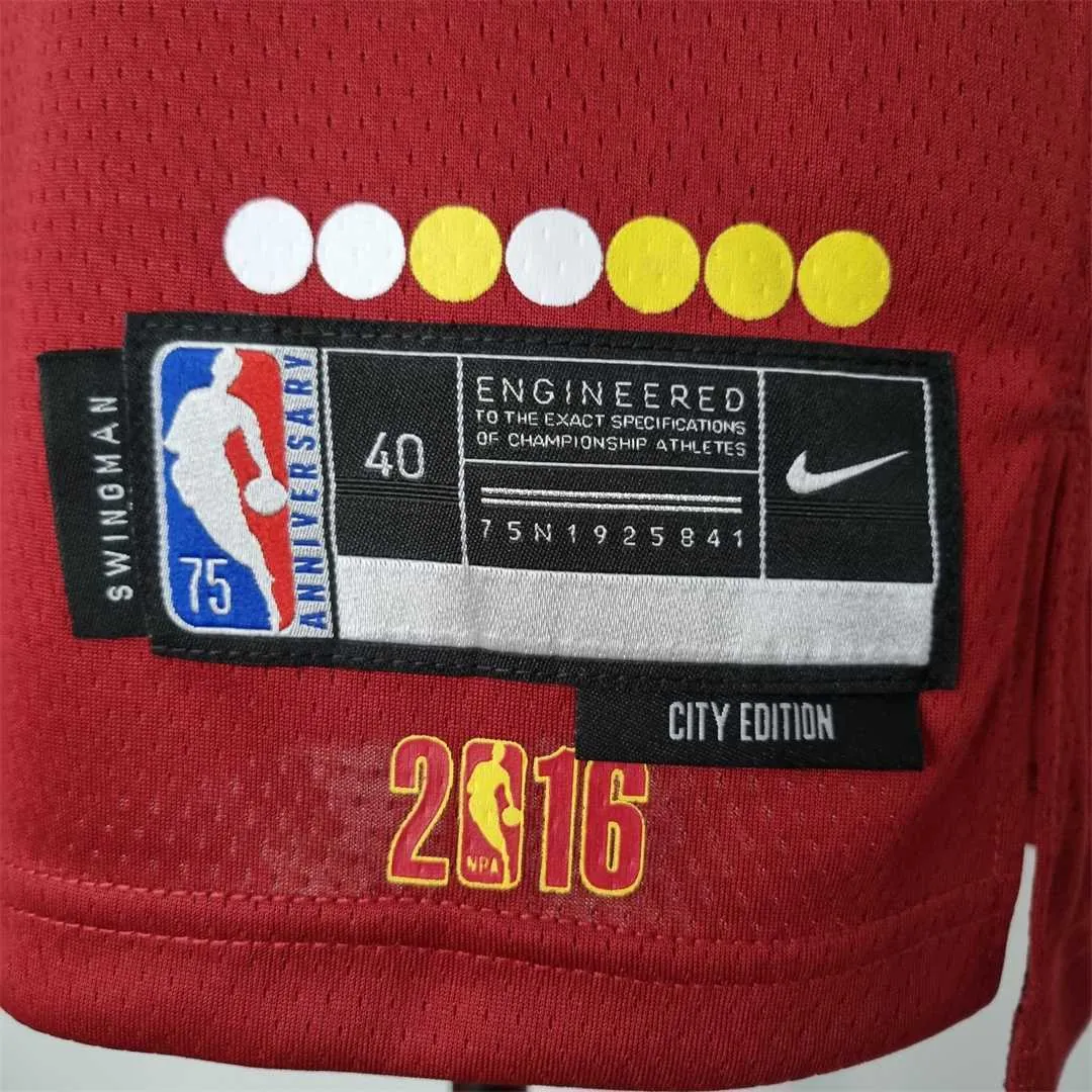 2022 Cleveland Cavaliers Irving#2 Urban Edition Red NBA Jersey 2