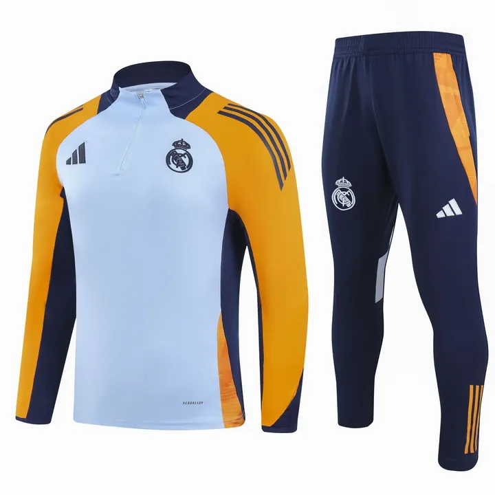 24-25 Real Madrid Long Sleeve Training Suit Football Shirts 3