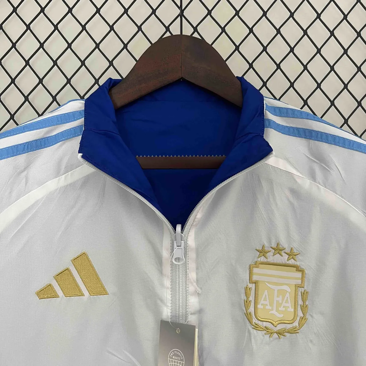2024 Argentina Trench Coat Reversible Windbreaker Double-Sides Jacket Soccer AAAAJersey Yupoo 3