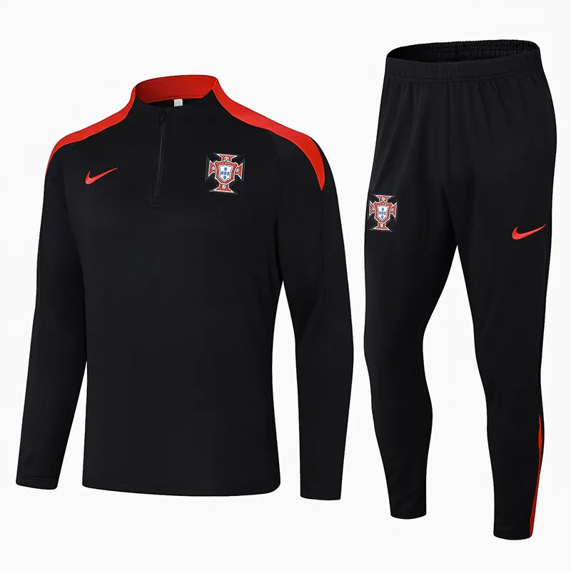 2024 Portugal Long Sleeve Training Suit Football Shirts 3