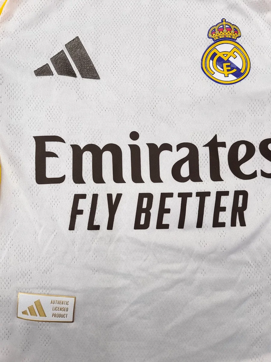 25-26 Real Madrid Home Player Version Kid Kits Youth Apparels AAAAJersey Dropship Yupoo 1
