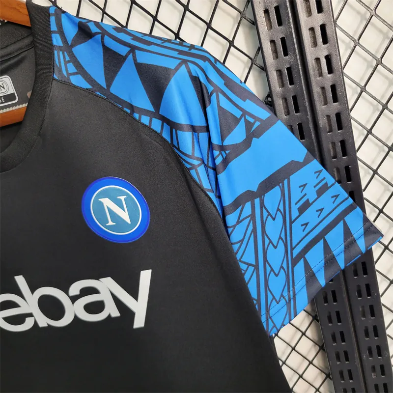 23-24 Napoli Black Training Suit Size S-4XL Soccer Jersey 8