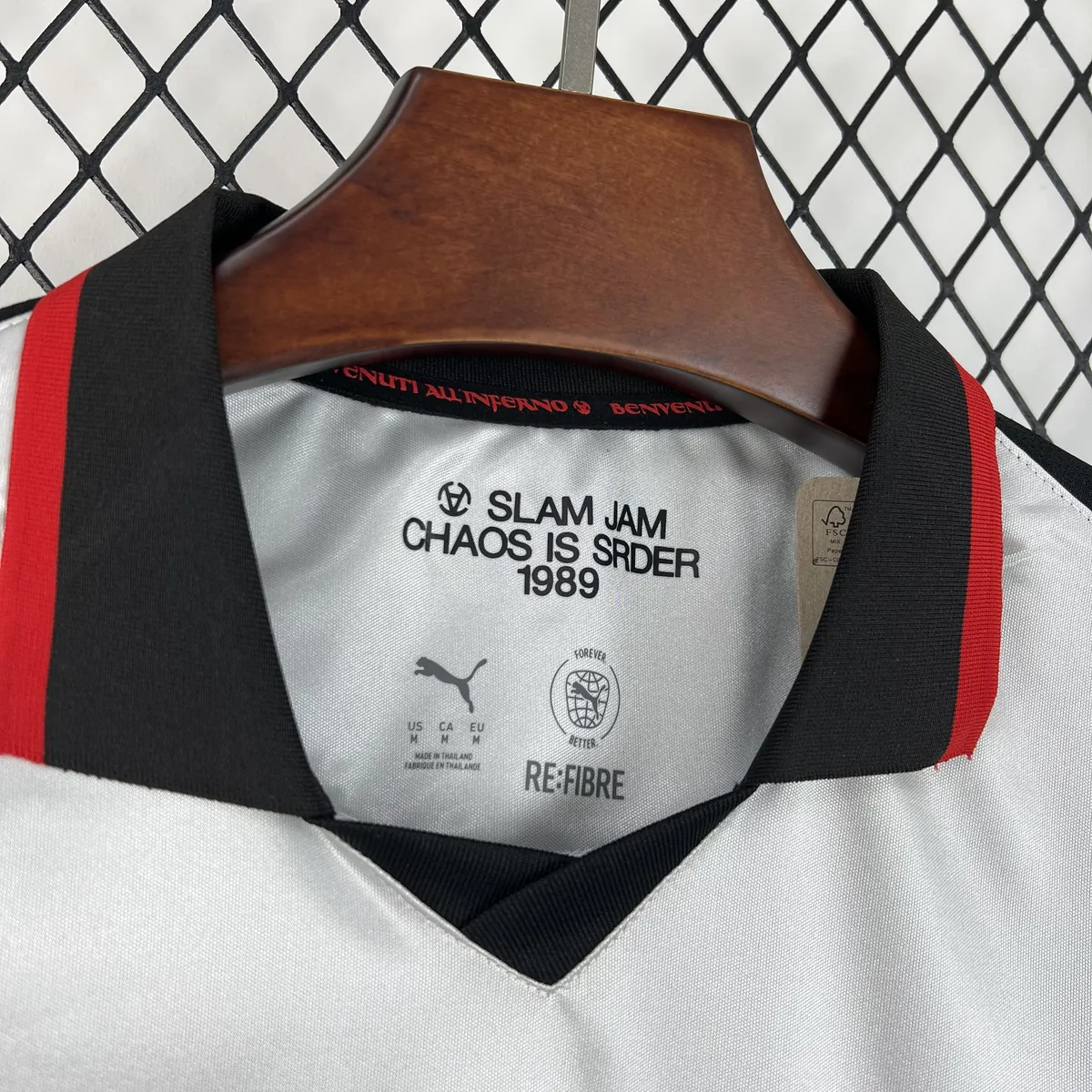 26-27 AC Milan x SLAM JAM Mens Limited Edition Football T-Shirt AAAAJersey Supply Yupoo 10 7