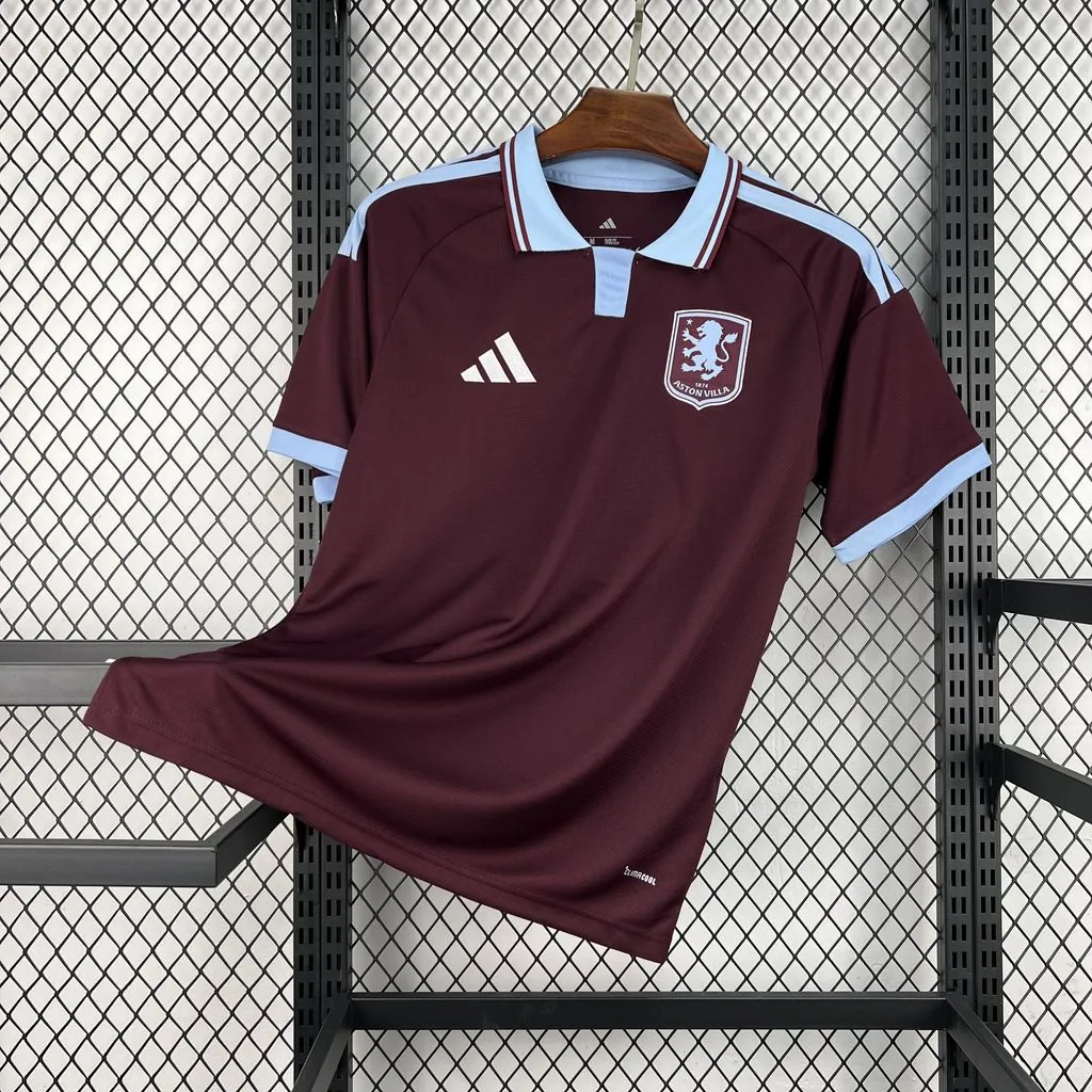 26-27 Aston Villa Home Mens Kit Soccer T-Shirt AAAAJersey Supply Yupoo 6 3