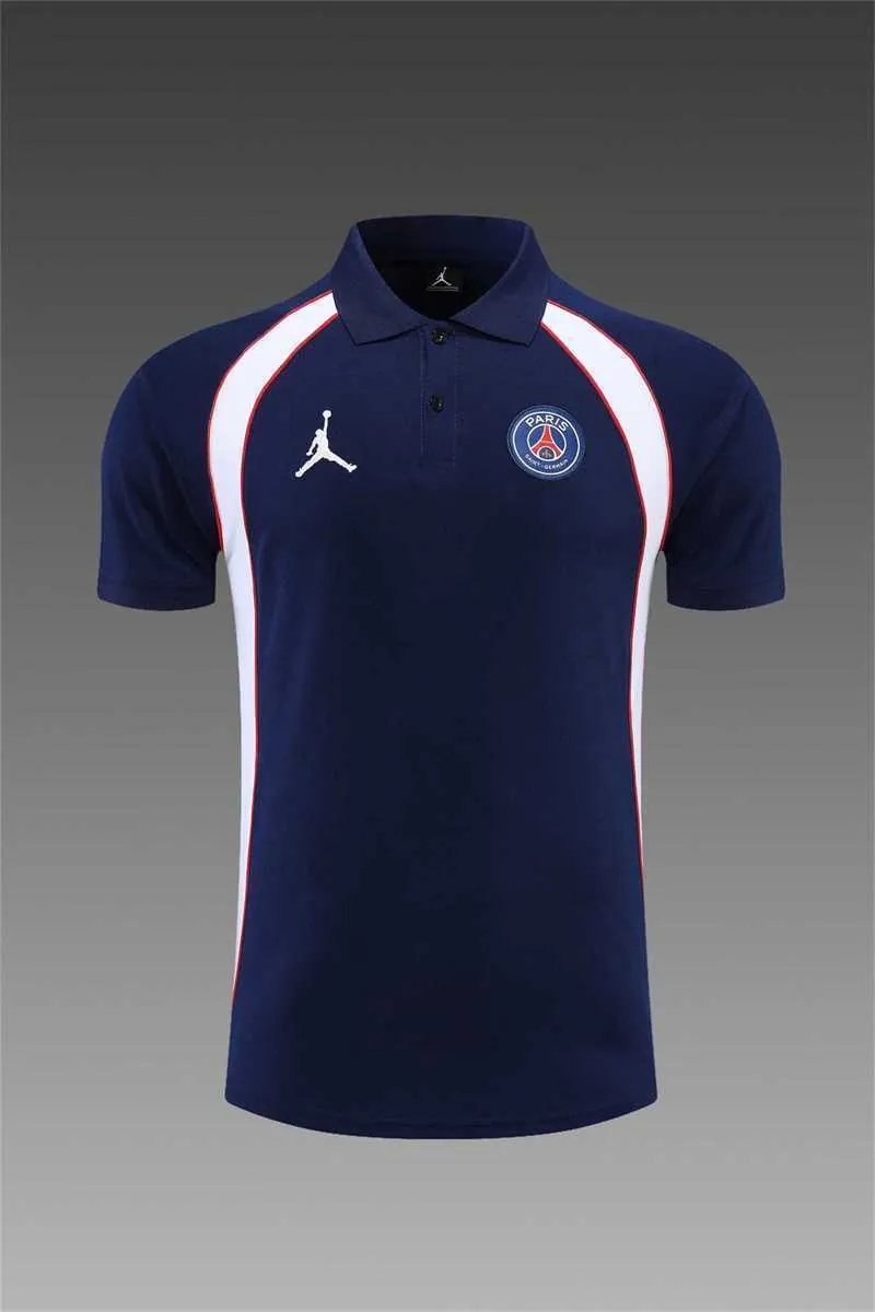 Polo Jordan PSG sapphire blue and white 16