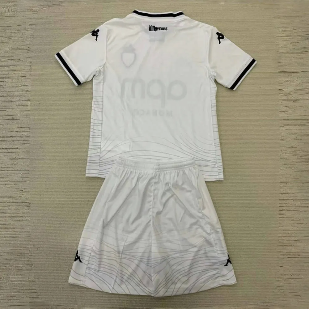 24-25 Monaco Third Kid Kits Youth Apparelst Soccer AAAAJersey Yupoo 1