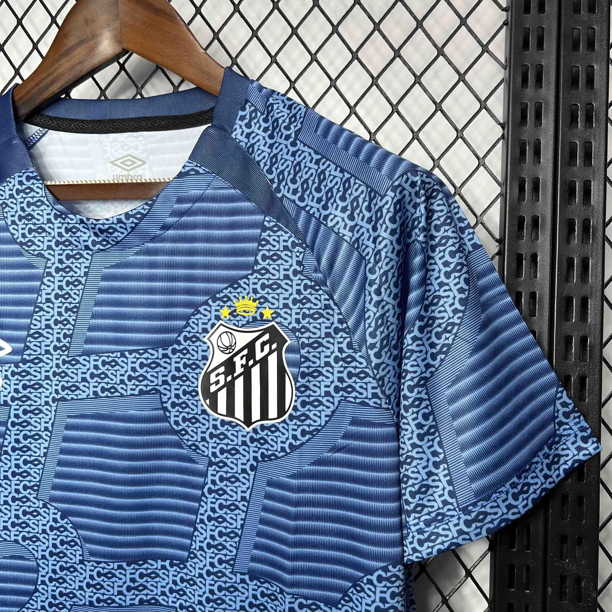 24-25 Santos Training Blue Kit Soccer Uniform AAAAJersey Dropshiping Yupoo 2