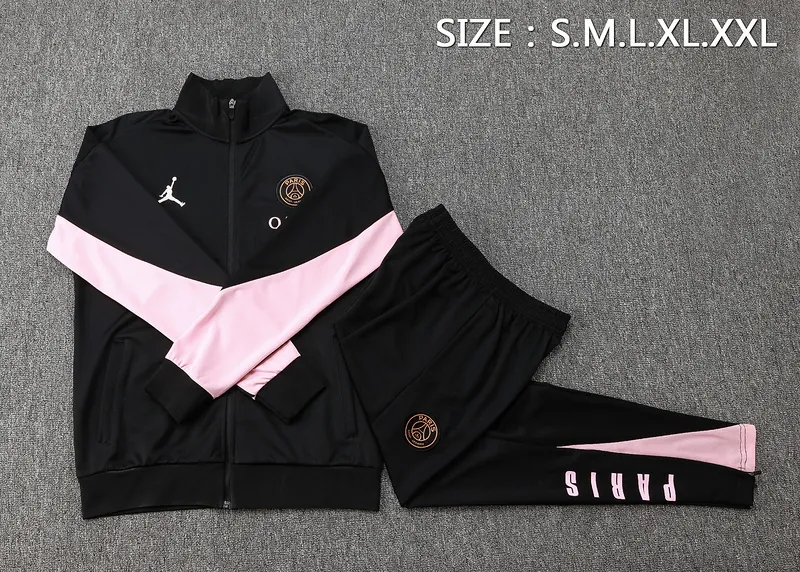 24-25 PSG x Jordan Navy Football Tracksuit Long Jacket Suits 1