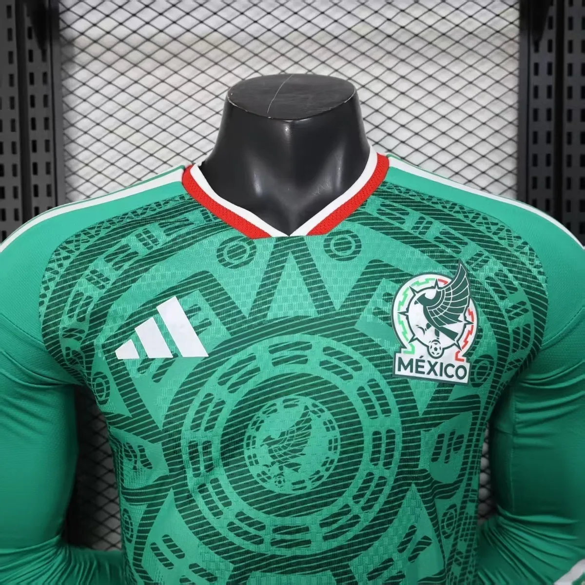 2026 World Cup Mexico Home Kit Player Version Long Sleeve Shirt Football AAAAJersey Dropship Yu 7