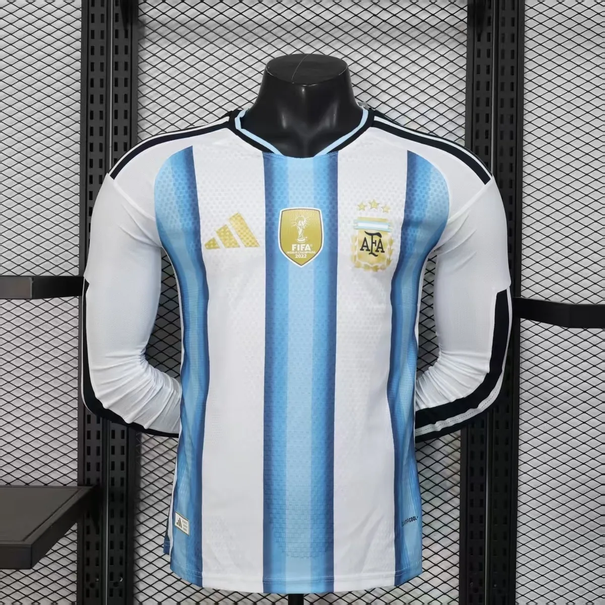 2026 World Cup Argentina Home Kit Player Version Football Long Sleeve Shirt AAAAJersey Supply Y 10