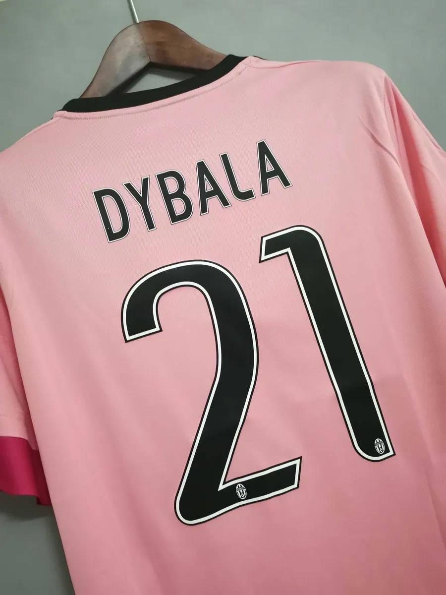 15-16 Juventus away pink Retro Football Jersey S-2XL 8