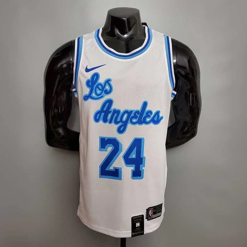 Retro night Bryant #24 Lakers white 8