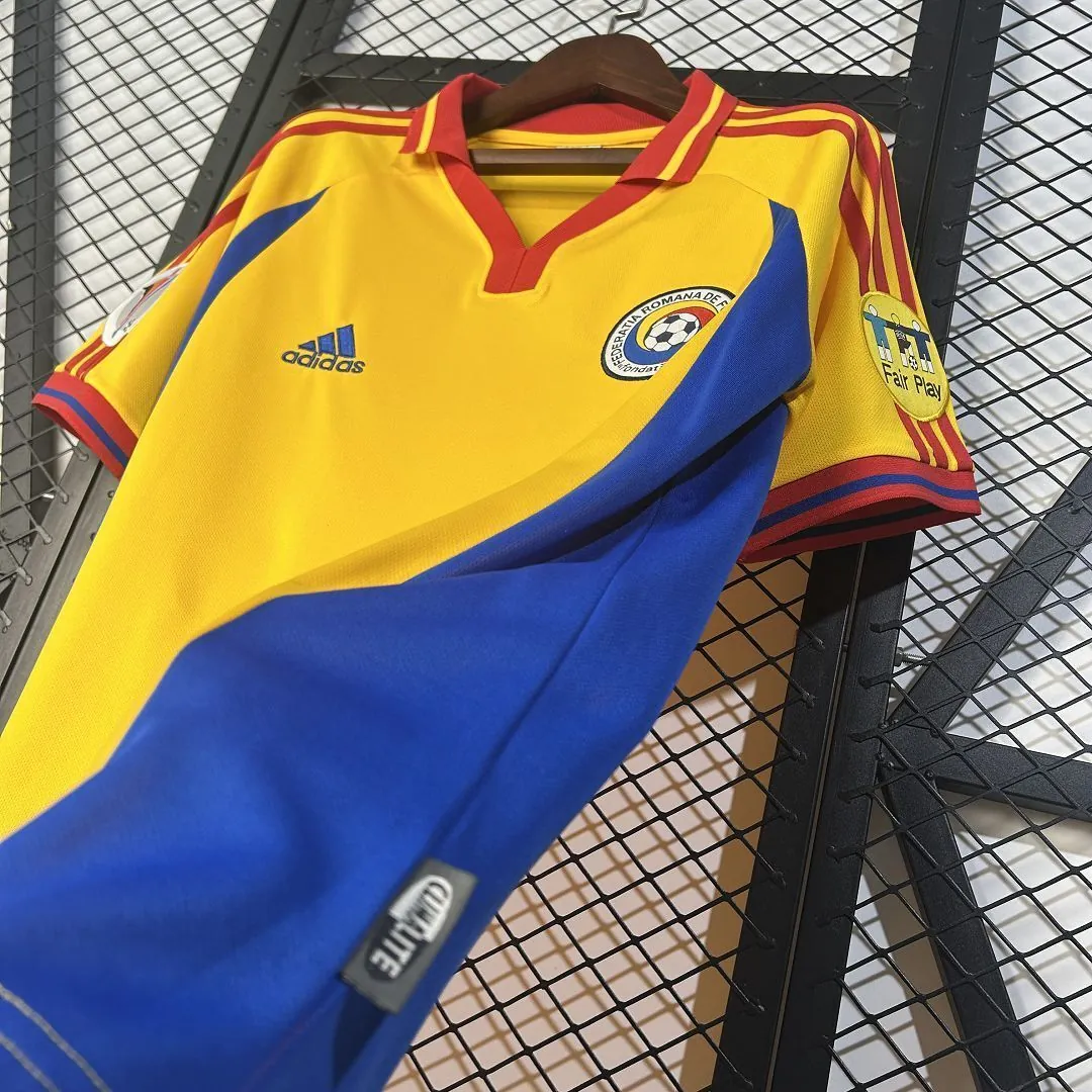 2000 Romania Home Retro Kit Vintage Shirt Soccer AAAAJersey Yupoo 1