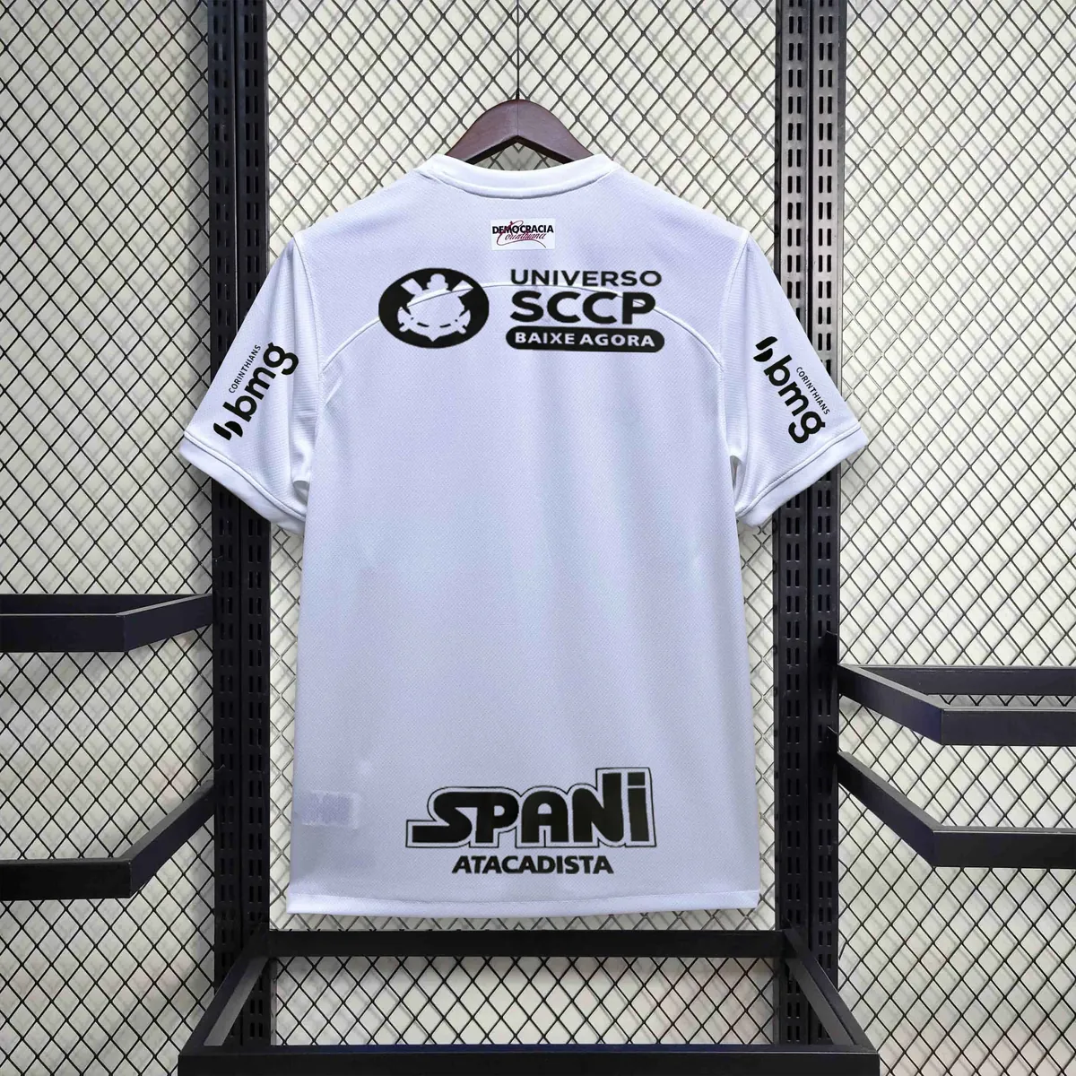 23-24 Corinthians Home Kit With All Sponsor White Shirt Soccer Jerseys For Sale 1
