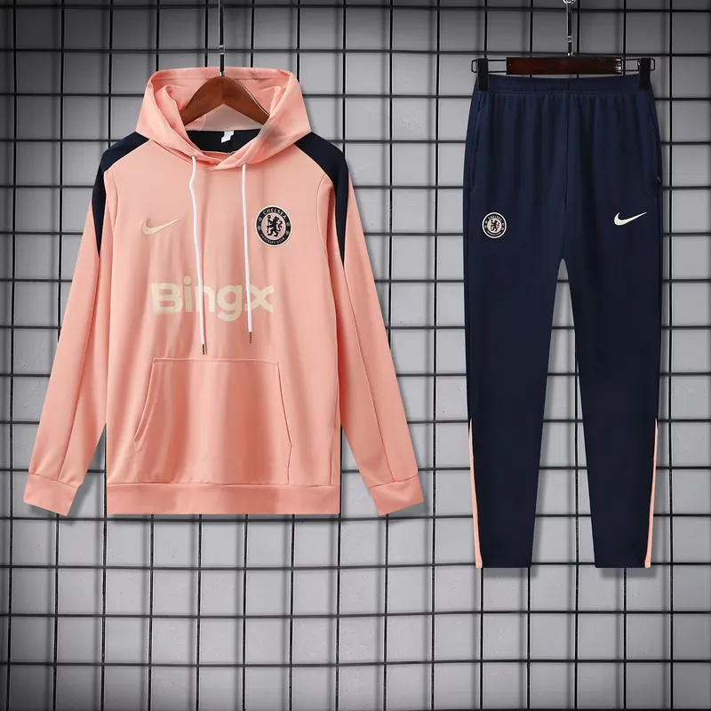 25-26 Chelsea Orange Hoodies Tracksuit Long Jacket Suits 4