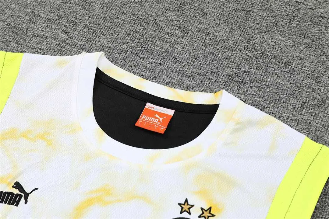 22-23 Dortmund vest training suit kit black and white 10