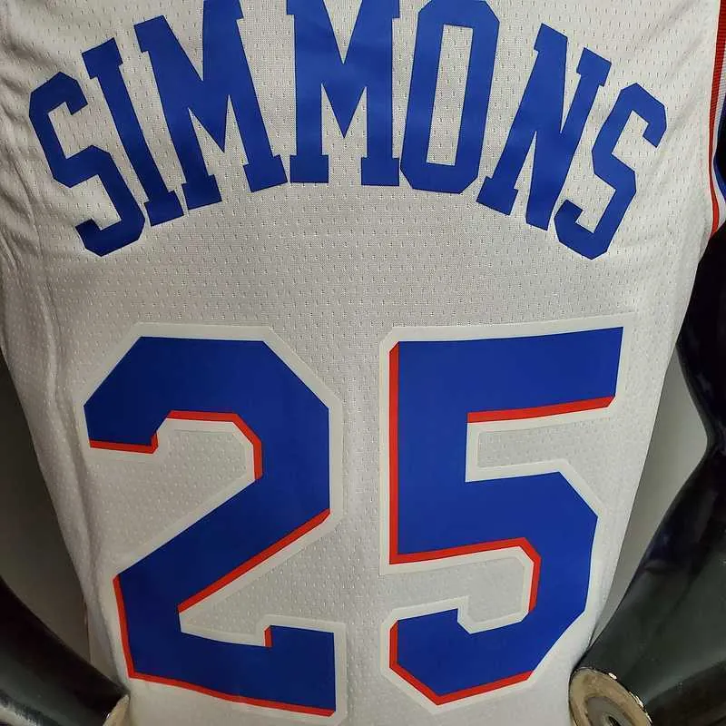 SIMMONS#25 Detroit Pistons white 2