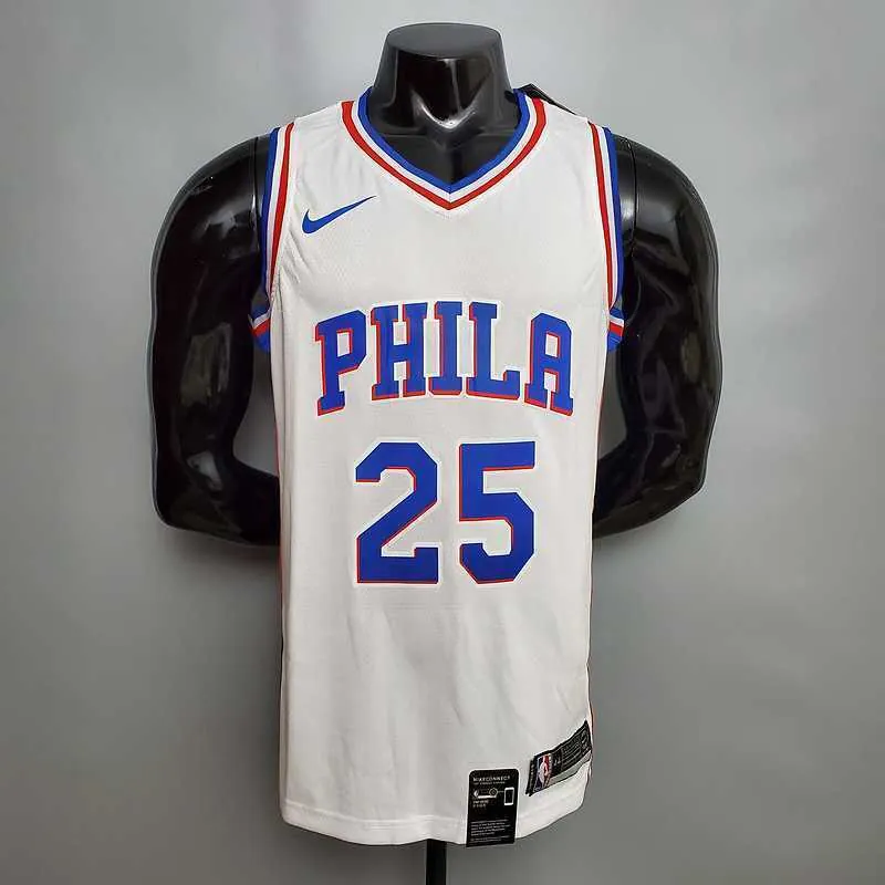 SIMMONS#25 Detroit Pistons white 8