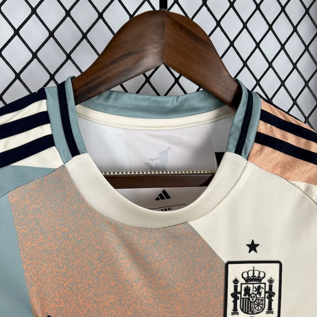 2025 Spain Women's Euro Away Shirt Lady Tee AAAAJersey Supply Yupoo 4