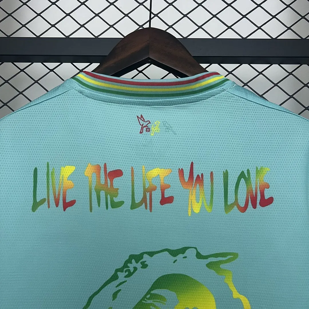 25-26 Ajax x Bob Marley AOP Green Special Edition Kit Football T-Shirt AAAAJersey Wholesale Yup 4