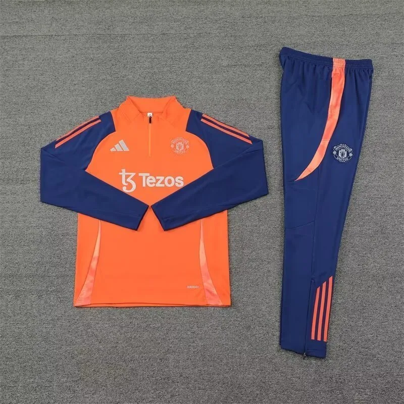 24-25 Manchester United Long Sleeve Training Suit Football Shirts 1