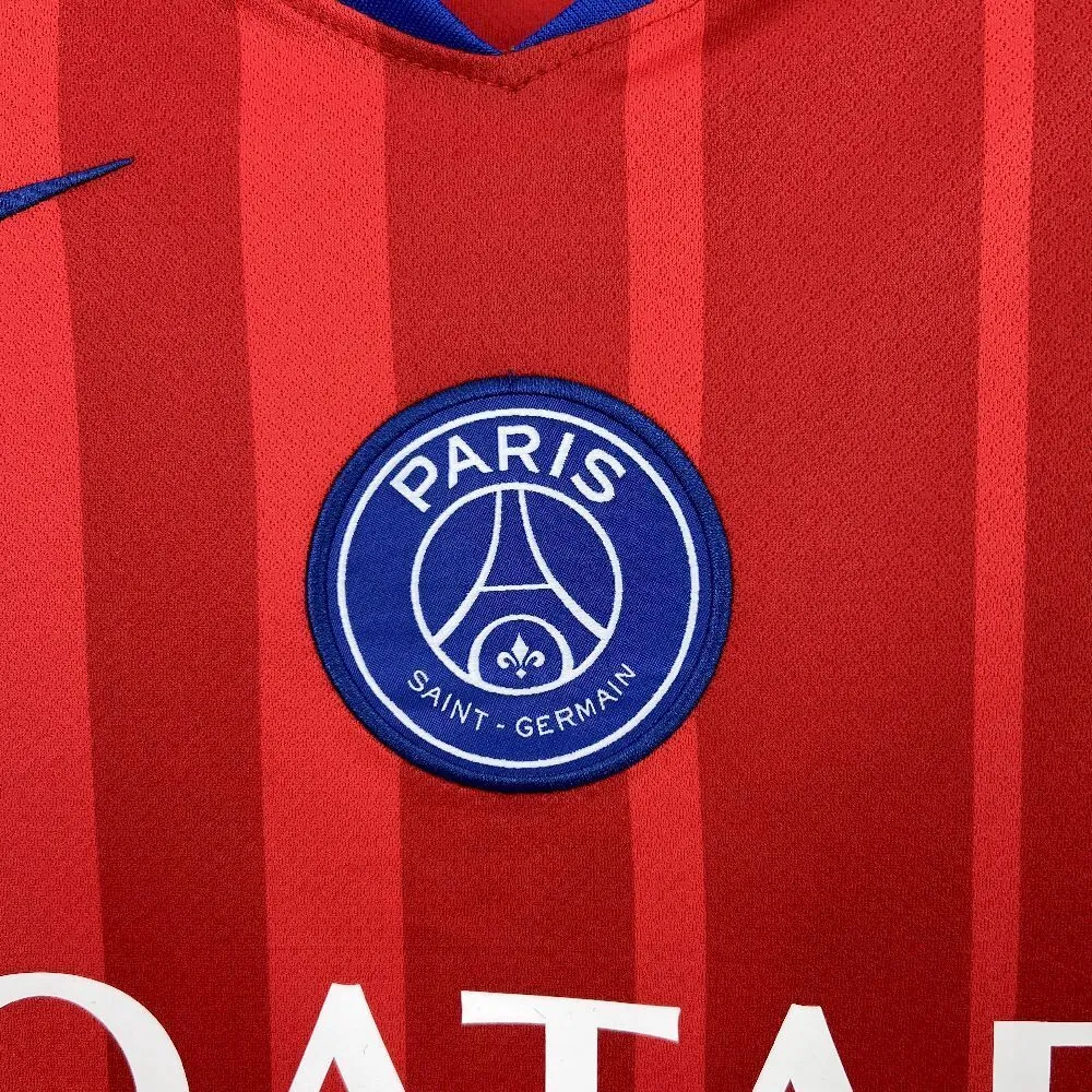 25-26 PSG Third Away Kit Red Sweatshirt Football Summer Sports Shirts AAAAJersey Dropship Yupoo 2