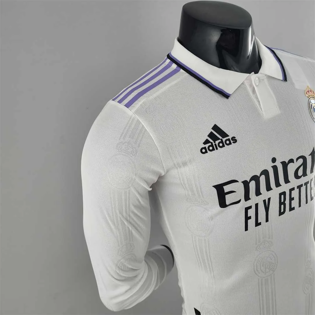 22-23 Real Madrid home long sleeve player version 6