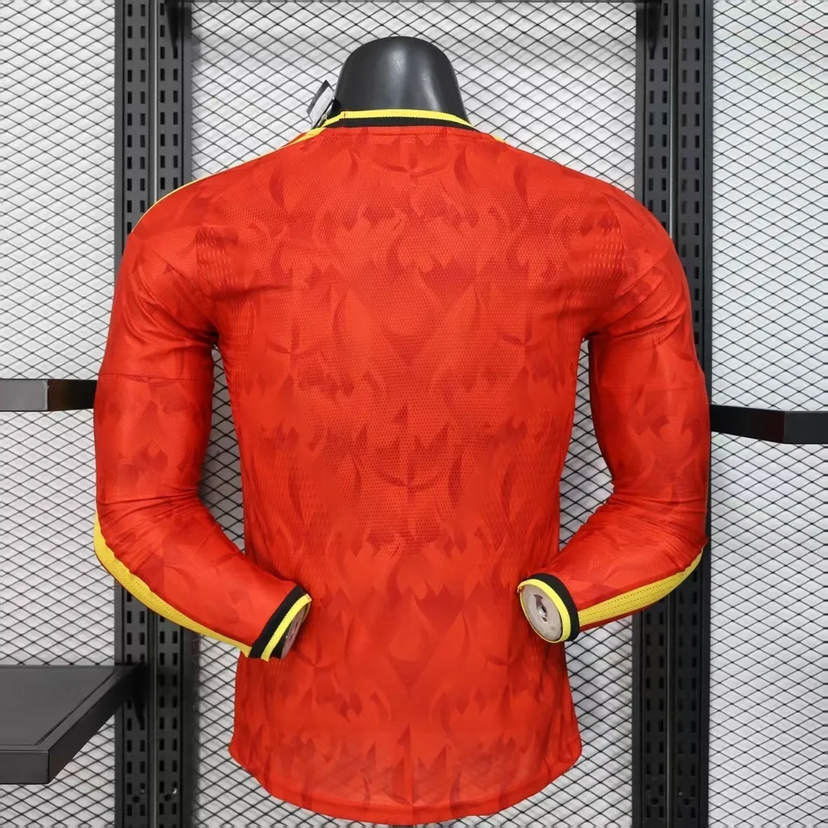 2026 World Cup Belgium Home Kit Player Version Long Sleeve Football Shirt AAAAJerseys Supply Yu 7