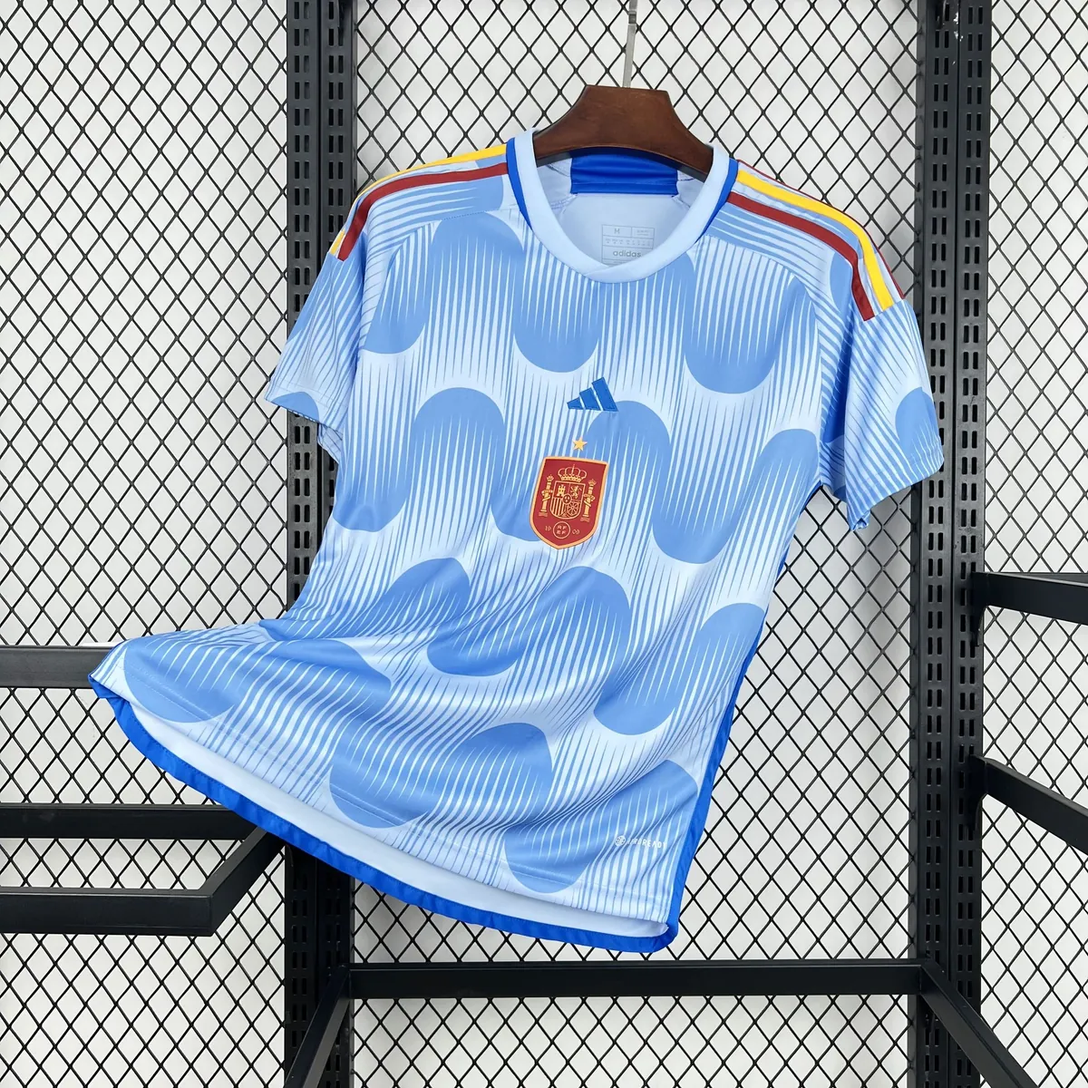 2022 World Cup Spain Mens Away Retro Kit Football T-Shirt AAAAJersey Supply Yupoo 8 6