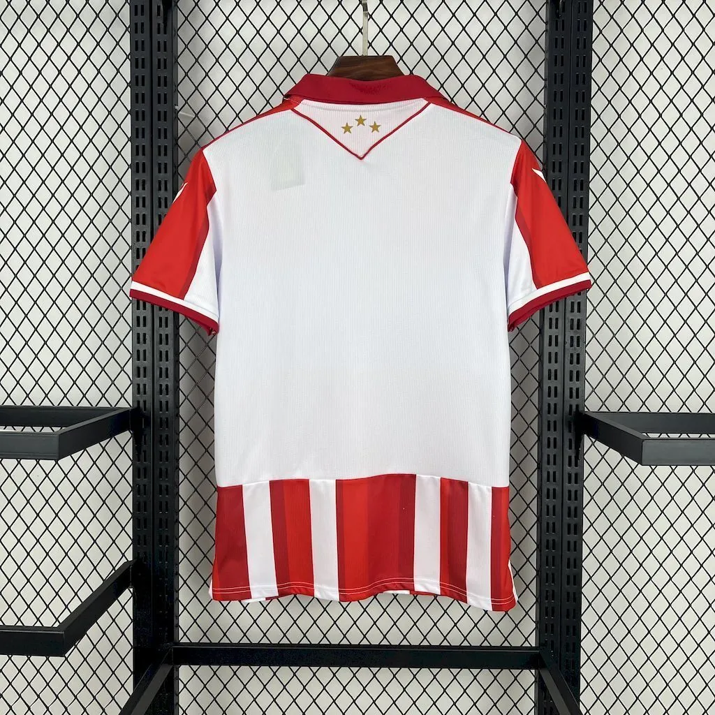 25-26 Red Star Belgrade Home Shirt Football Apparels AAAAJersey Supply Yupoo 1
