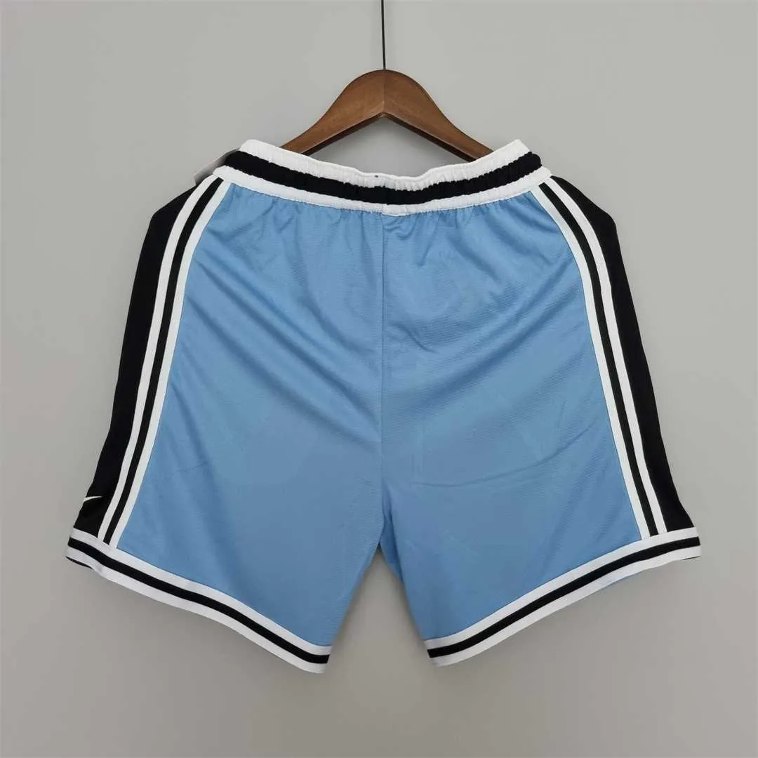 2022 Memphis Grizzlies NBA US Training Shorts Blue Black 2