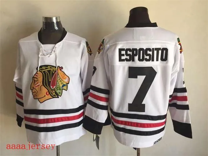 Chicago Blackhawks retro ice hockey jersey M-3XL 芝加哥黑鹰队复古冰球服 5