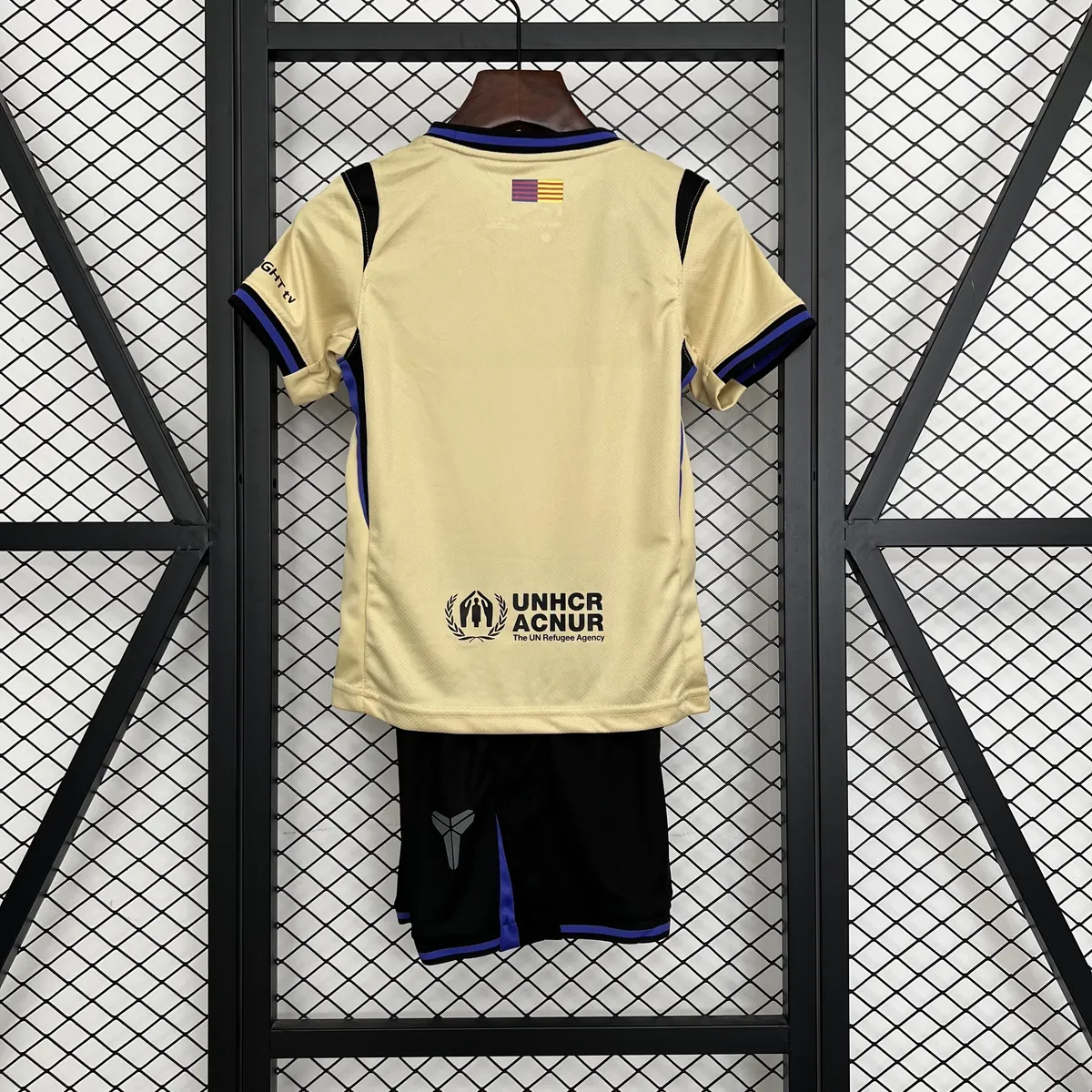 25-26 Barcelona Away Kid Kits Youth Apparels Sport AAAAJersey Supplier Yupoo 6