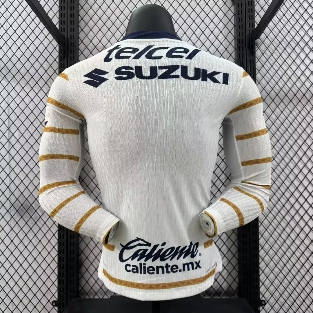 24-25 Pumas Home Long Sleeve Player Version Shirt Sport AAAAJersey Yupoo 4