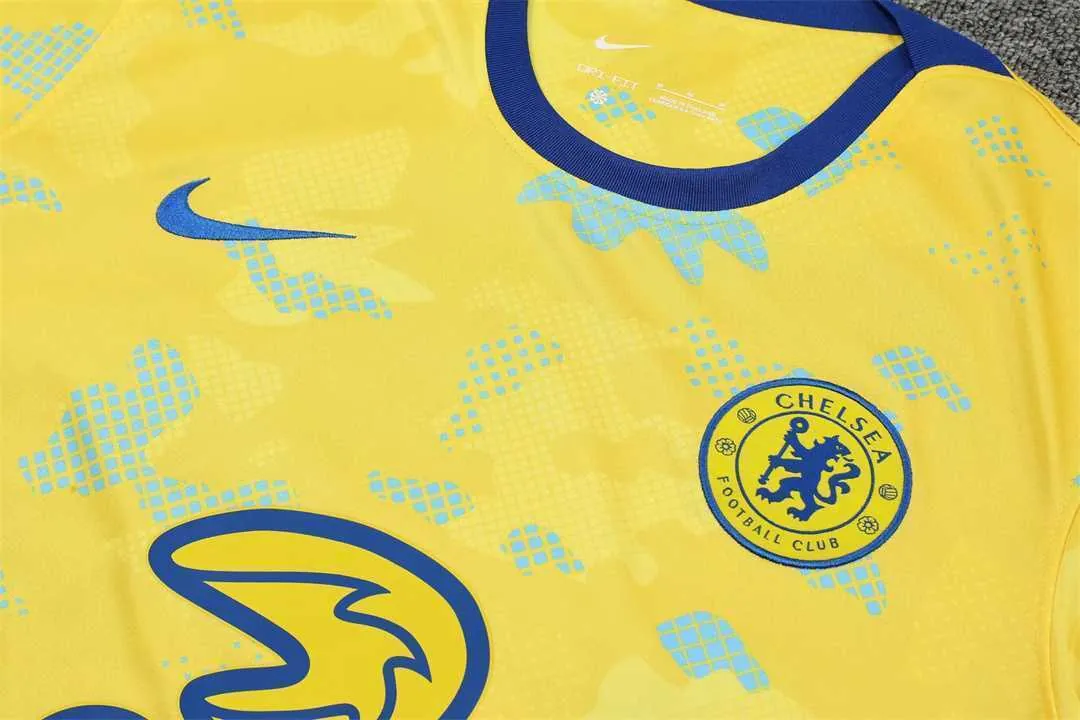 22-23 Chelsea vest training suit kit yellow 18