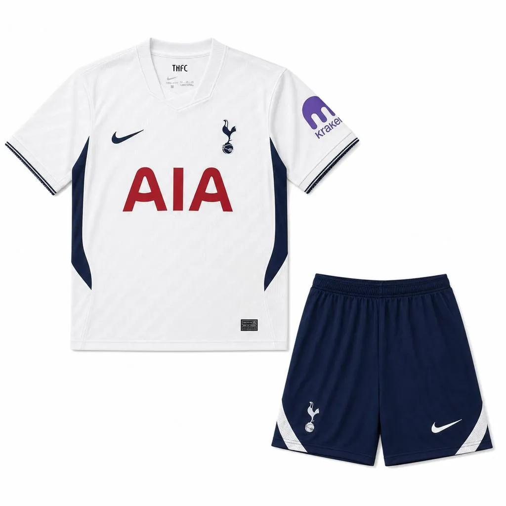 26-27 Tottenham Hotspur Home Kid Kits Youth Football Apparels AAAAJersey Supply Yupoo 4 1