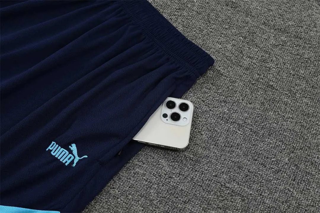 22-23 Marseille vest training suit kit dark blue white 17