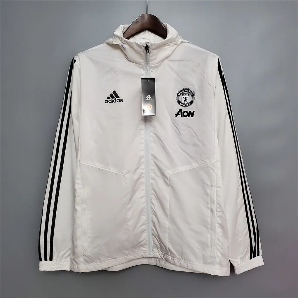 20-21 Manchester United whiteblack border windbreaker 8