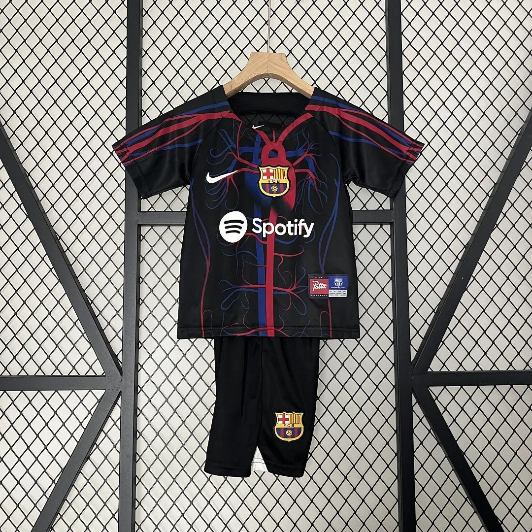 23-24 Barcelona Kids x Patta Culers del Món Special Edition Size-16-28 Soccer Jersey Yupoo 10