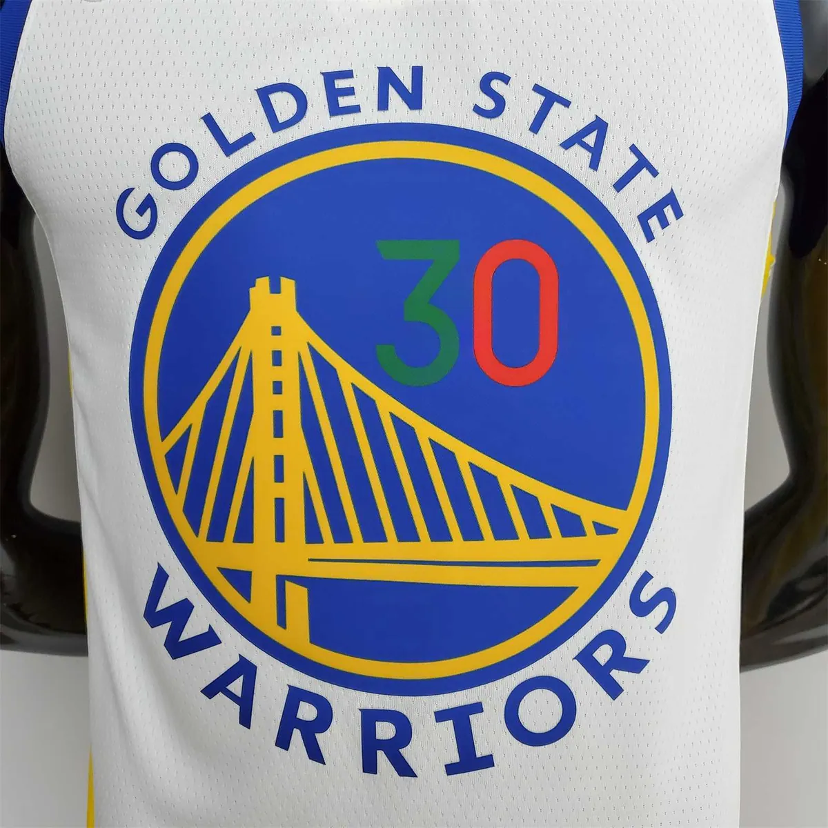 75th Anniversary Golden State Warriors Curry #30 Mexico Edition White NBA Jersey 2