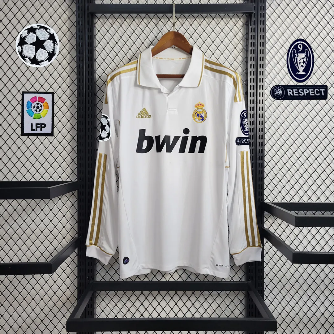 11-12 Real Madrid home long sleeve 1